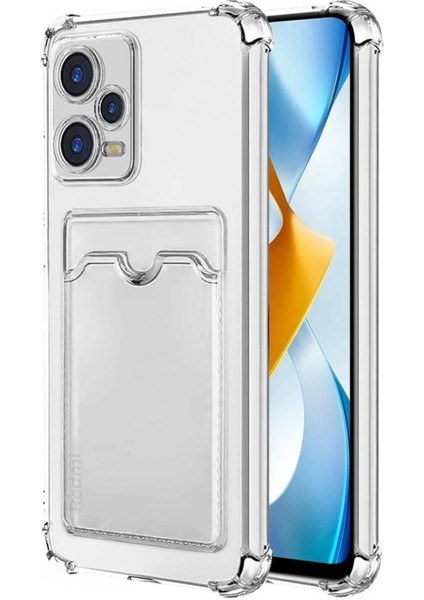 Poco X5 Kılıf Darbe Emici Köşe Korumalı Kartlıklı Cüzdanlı Silikon Kapak