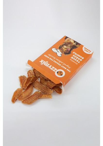 Kurutulmuş Tavuk Göğüs Bonfile Köpek Ödül Maması 60 gr