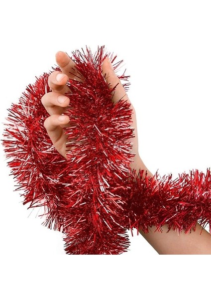 Simli Parti Süsü 2 Metre Kırmızı fiyatları