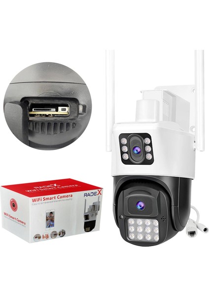 RX-23AI Smart Güvenlik Kamerası 2 Kameralı 3+3mp Wi-Fi Ptz Renkli Gece Görüş fiyatları