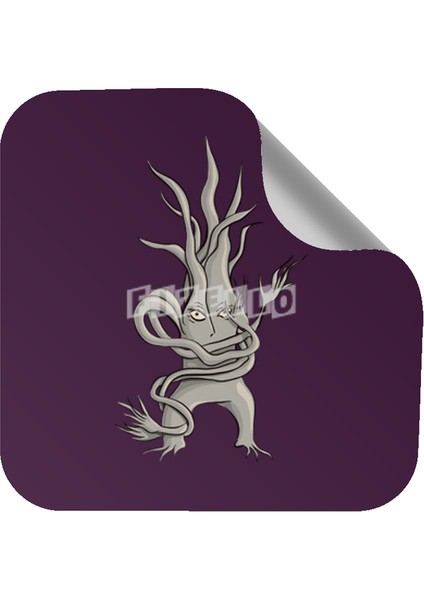 Creepy Tree Creature With Tangled Branches Sticker