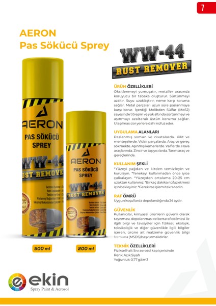 Pas Sökücü Sprey 200ML Aeron