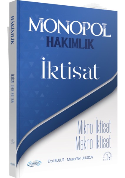 İdari Hakimlik İktisat Ders Notları