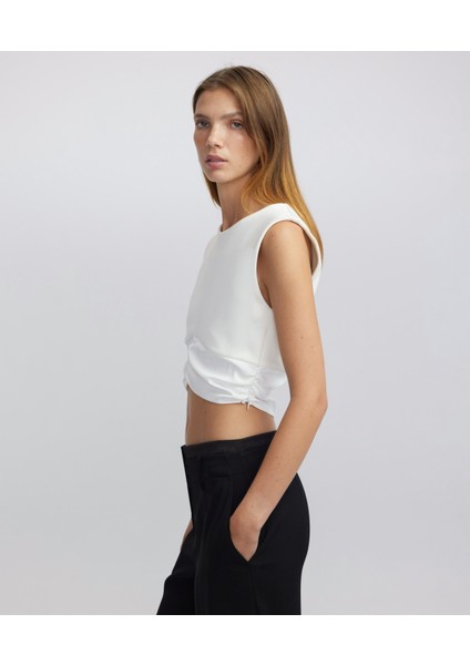 Kumaş mix crop tişört IW6240070069018