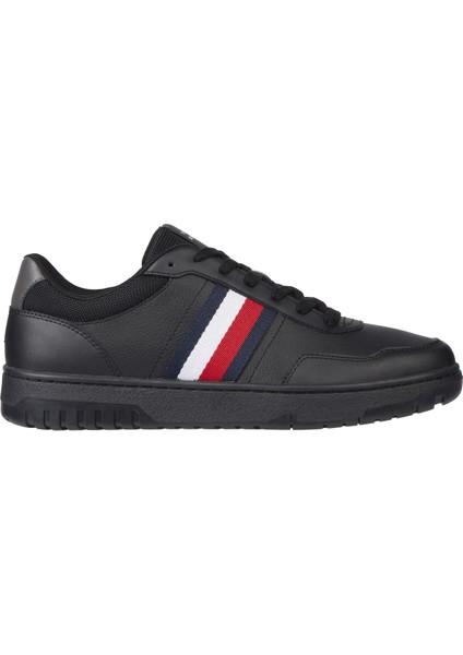 Tommy Hilfiger Siyah Erkek Sneaker Th Basket Core Lıte