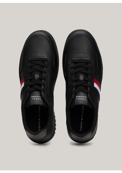 Tommy Hilfiger Siyah Erkek Sneaker Th Basket Core Lıte