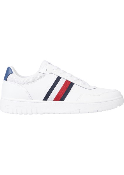 Tommy Hilfiger Beyaz Erkek Sneaker Th Basket Core Lite