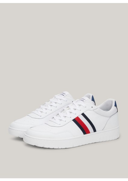 Tommy Hilfiger Beyaz Erkek Sneaker Th Basket Core Lite