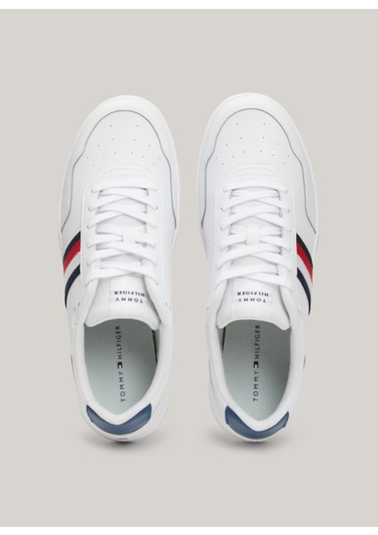 Tommy Hilfiger Beyaz Erkek Sneaker Th Basket Core Lite