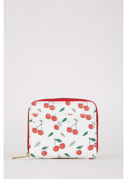 Kadın Kiraz Desenli Suni Deri Cüzdan indirimleri