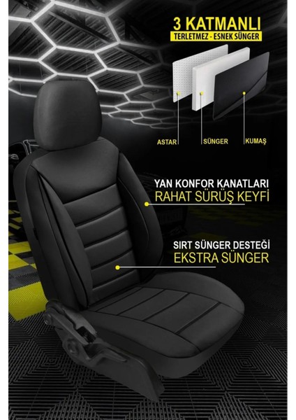 Aston Martin Db9 6.0 Volante Touchtronic 2014 Model Uyumlu Lüks Deri Oto Koltuk Kılıfı Tam Set
