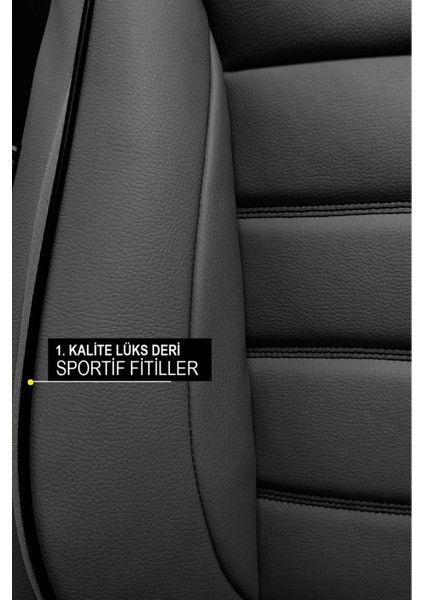 Aston Martin Virage Volante Touchtronic 2012 Model Uyumlu Lüks Deri Oto Koltuk Kılıfı Tam Set