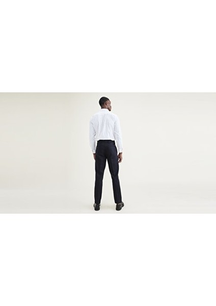 Signature Stain Defender Creased Slim Fit Pantolon