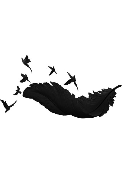 Harikabirev|beyaz-Siyah Tüy Kombini 02 |çerçeveli Cam Tablo 2li Dikey modelleri