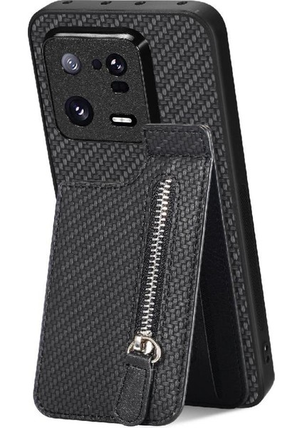 Xiaomi 13 Pro Crad Yuvası Manyetik Araç Montaj Fermuar Standı Cüzdan (Yurt Dışından)
