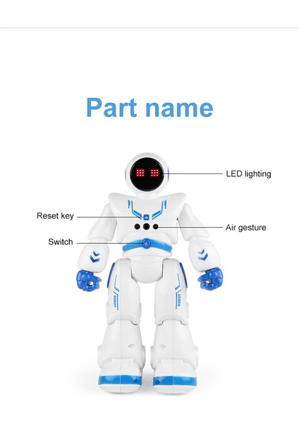 Uzay Robotu Uzaktan Kumanda Akıllı Hareket Dokunmatik Algılama Dans Çocuk Oyuncak (Yurt Dışından)