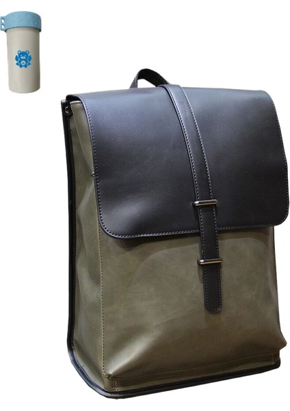 Erkek Sırt Çantası Okul Çantası Günlük Günlük Sırt Çantası Büyük Kapasiteli Trendy Erkek Kontrast Renk Ekose (Yurt Dışından)