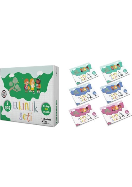 3 Yaş Etkinlik Seti (6 Kitap 196 etkinlik)