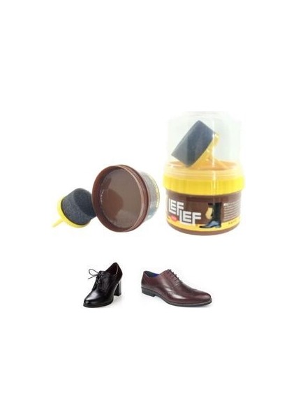 Pratik Cilalı Krem Kahve Ayakkabı Bakım Boyası 50 ml