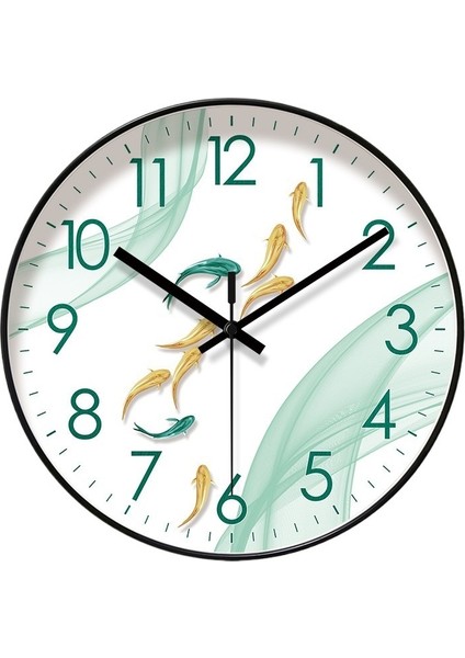 Oturma Odası Için 12 Inç Sessiz Analog Duvar Saati (Yurt Dışından)