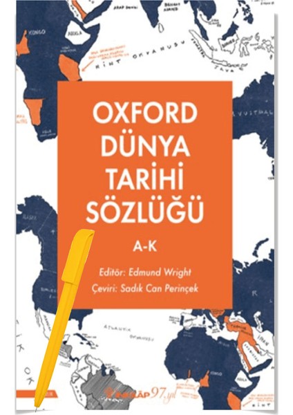 Oxford Dünya Tarihi Sözlüğü 1- A-K - 2- L-Z (Edmund Wright) 2 Kitap Set+Alfa Kalem