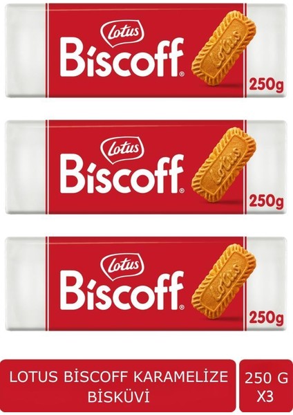Biscoff Çıtır Kurabiye 250 gr x 3 Adet
