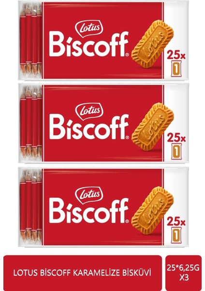 Biscoff 25*6,25 G x 3