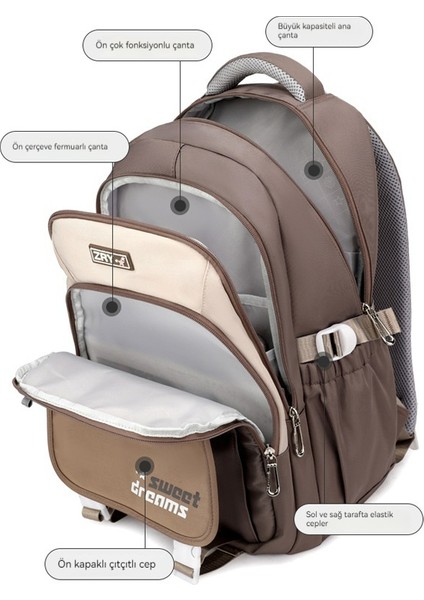 Kadın Yüksek Kaliteli Ortaokul Okul Çantası/lise Öğrencisi Büyük Kapasiteli Sırt Çantası/üniversite Öğrencisi Moda Rahat Sırt Çantası D484 (Yurt Dışından) fiyatları