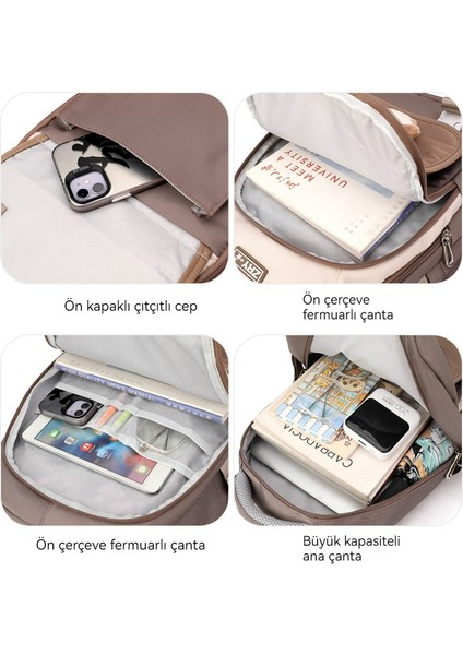 Kadın Yüksek Kaliteli Ortaokul Okul Çantası/lise Öğrencisi Büyük Kapasiteli Sırt Çantası/üniversite Öğrencisi Moda Rahat Sırt Çantası D484 (Yurt Dışından) modelleri