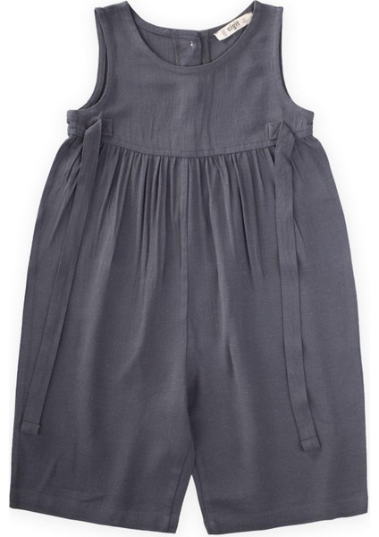 Kolsuz Bağcıklı elbise 2-7 Yaş Antrasit