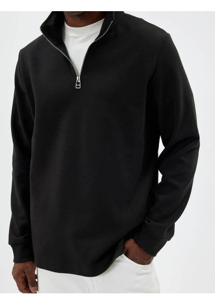 5WAM70090MK Koton Erkek Sweat Siyah indirimleri