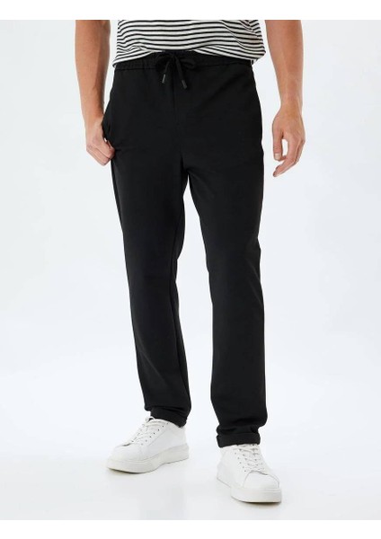 5WAM40007HK Koton Erkek Eşofman Alt Siyah modelleri