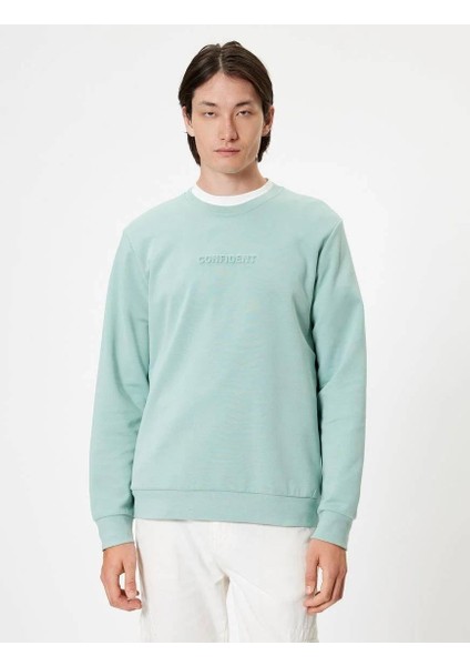 5WAM70092MK Koton Erkek Sweat Yeşil modelleri