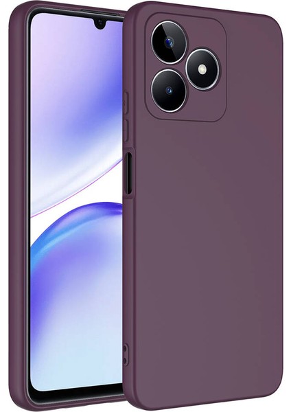 Realme Note 50 Kılıf Kamera Korumalı Lansman Içi Kadife Yumuşak Silinebilir Silikon Kapak