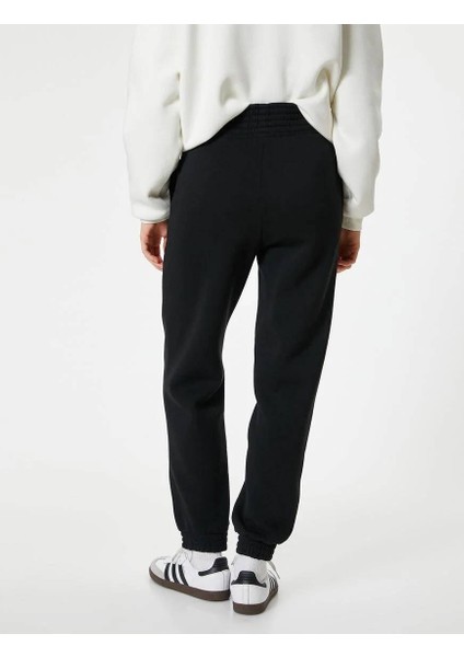 5WAL40006IK Koton Kadın Eşofman Alt Siyah