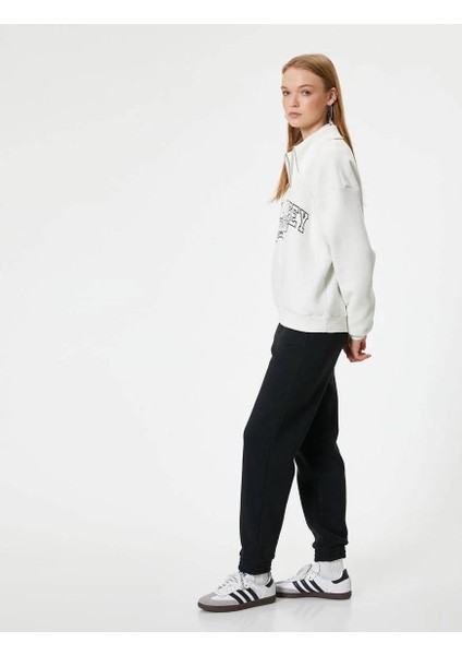 5WAL40006IK Koton Kadın Eşofman Alt Siyah modelleri