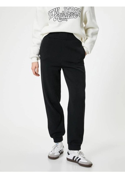 5WAL40006IK Koton Kadın Eşofman Alt Siyah fırsatları