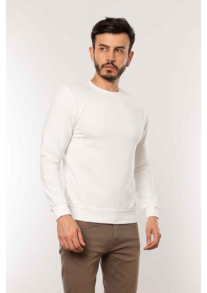 5610 Cazador Erkek Sweat Ekru modelleri