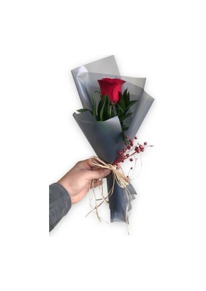 Tek Gül,tekli Gül ,hediye Gül, Dogumgunu Hediye,kahve Yanı