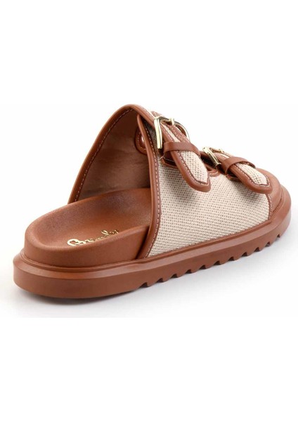 Bej Hasır Kadın Terlik Yumuşak Tekstil Malzeme ile Konforlu Kullanım için İdeal fırsatları