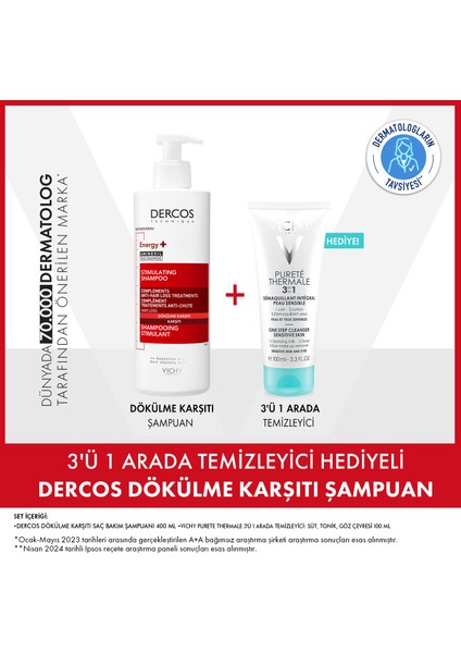 Yüz Temizleme Jeli Hediyeli Dercos Şampuan Tüm Saç Tipleri İçin