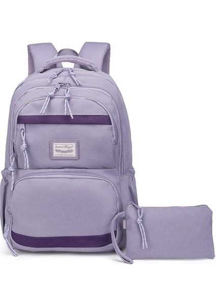 Larg Kadın Büyük Boy Okul Sırt Çantası - Küçük Çanta Hediyeli