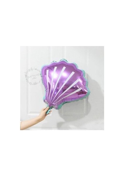 Deniz Kızı Balon 7li Set ( Denizkızı Deniz Kabuğu Rakam Balon ve Pullu Şeffaf Balon Buketi ) fırsatları