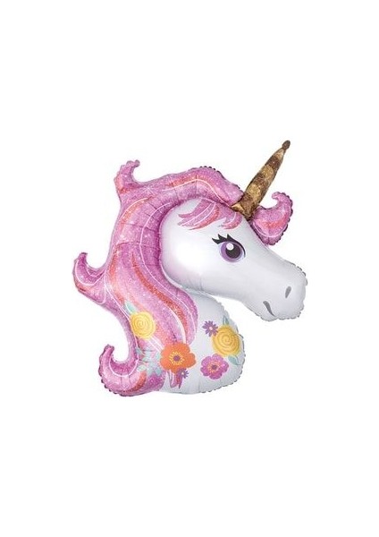 Unicorn Balon Rose Gold Krom Parlak Balonlu Kolay Kurulum Karşılama Seti indirimleri