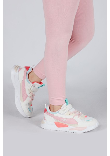 30058 Bej - Pembe - Mint Kız Çocuk Sneaker Günlük Spor Ayakkabı fiyatları