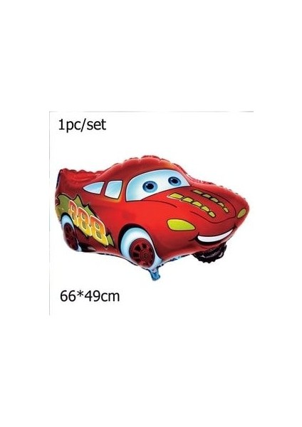 Şimşek Mcqueen Arabalar Temalı Balon Seti 76CM Gümüş Rakam Balonlu Yıldızlı Set fiyatları
