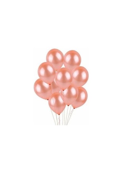 Rose Gold Rakam Pullu Şeffaf Balon Gül Kurusu Tonları Balon Buketi modelleri
