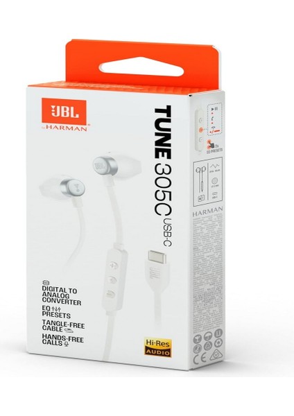 Jbl Tune 305C Usb-C Kulakiçi Kablolu Kulaklık