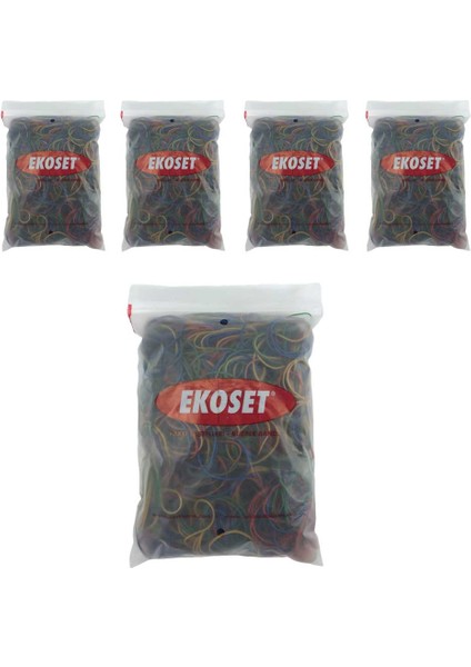Renkli Para Lastiği Karışık 4 Renk 70 mm 5000 Adet