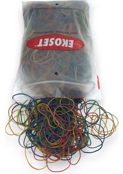 Renkli Para Lastiği Karışık 4 Renk 70 mm 5000 Adet